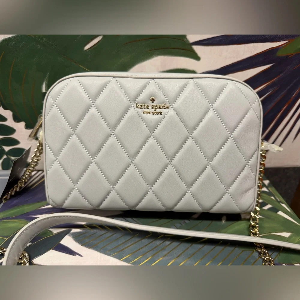 Kate Spade Stone Path Quilted Carey Chain Camera Bag . retail Price * $359* nwt